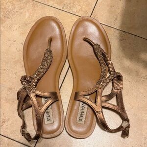 Steve Madden Metallic Brown Sandals
